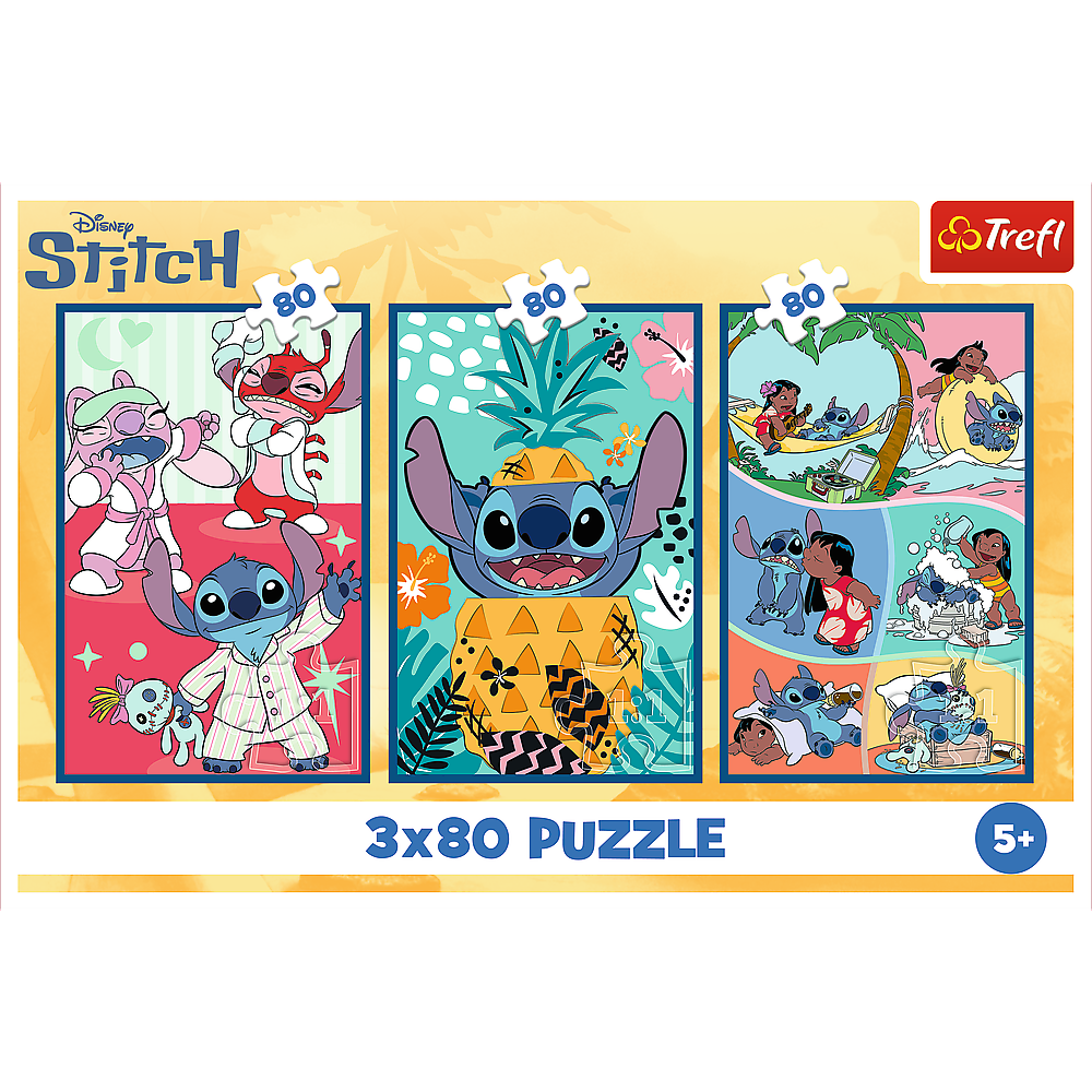 Puzzle 3x80 Svijet Stitcha Trefl 34885