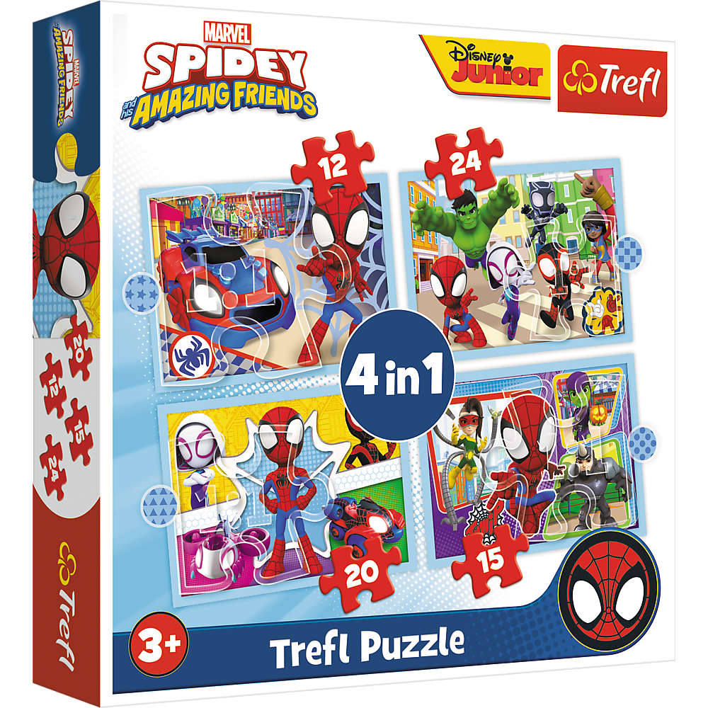 Puzzle 4in1 Ekipa Spidey Trefl 34611