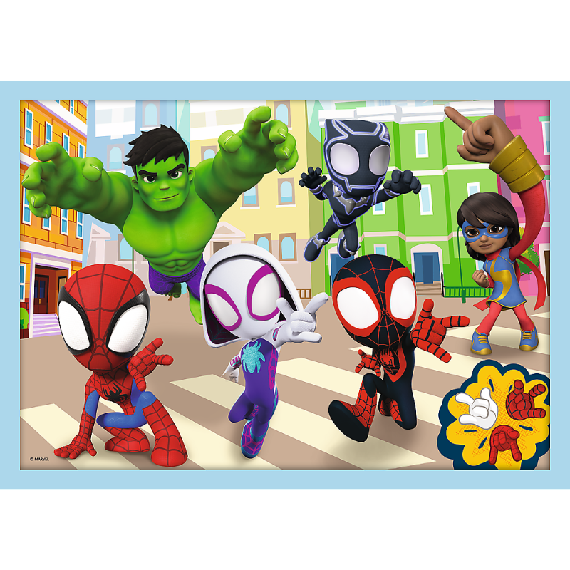 Puzzle 4in1 Ekipa Spidey Trefl 34611 4