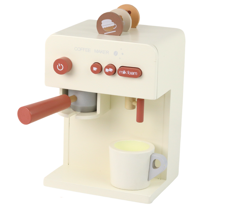 Dječji drveni aparat za kavu