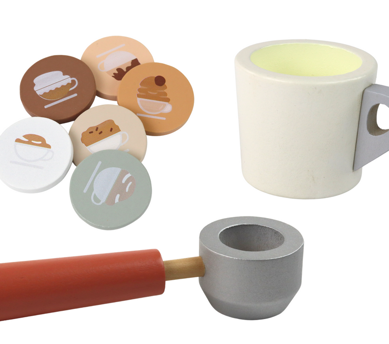 Dječji drveni aparat za kavu 3