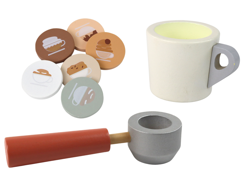 Dječji drveni aparat za kavu 3