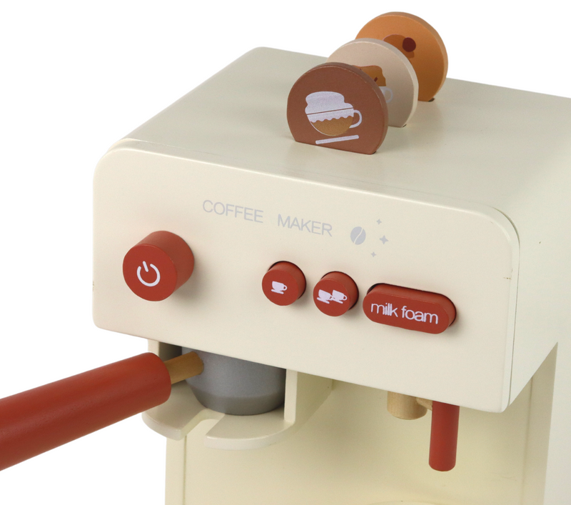 Dječji drveni aparat za kavu