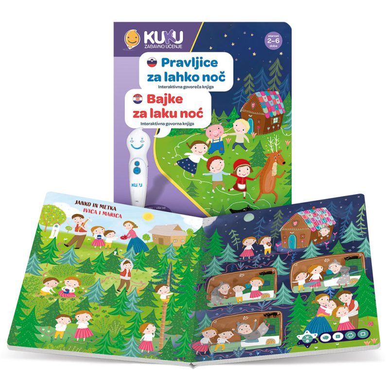 Interaktivna knjiga Kuku - Bajke za laku noć (bez olovke)