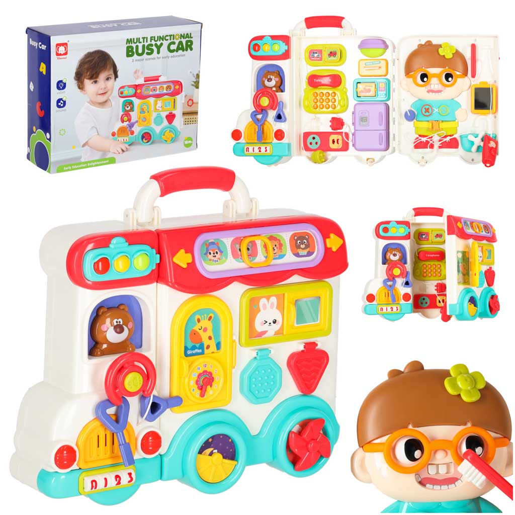 Interaktivna manipulativna ploča automobil sa svjetlom i zvukom