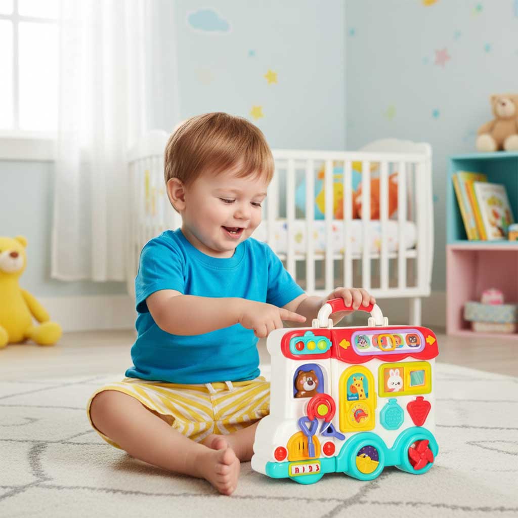 Interaktivna manipulativna ploča automobil sa svjetlom i zvukom 5