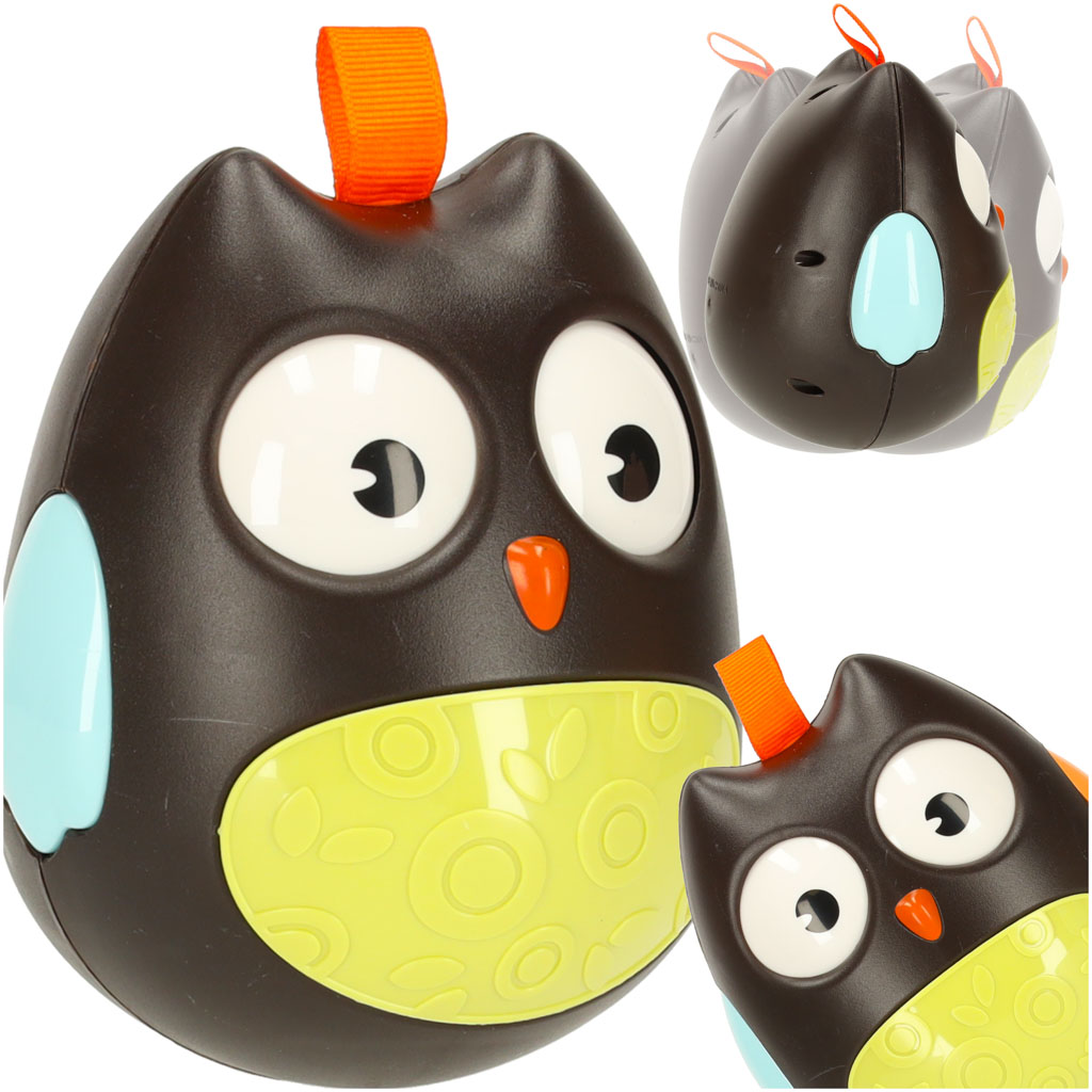 Senzorna smeđa sova koja se ljulja