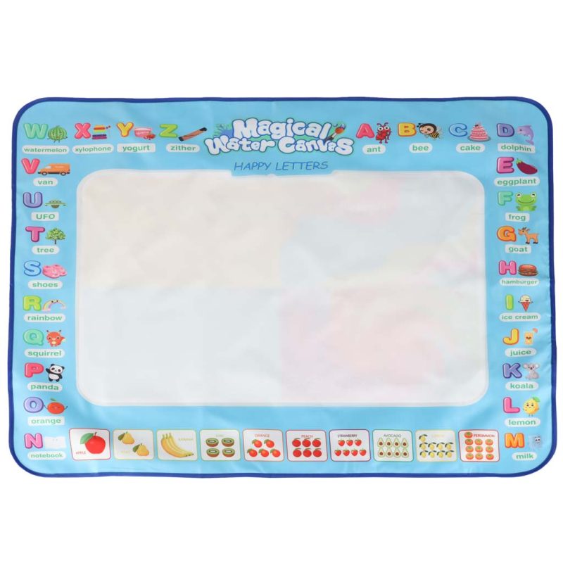Vodena podloga za slikanje, crtanje na vodi, markeri, pečati, šablone, valjak 100x80cm, abeceda 13
