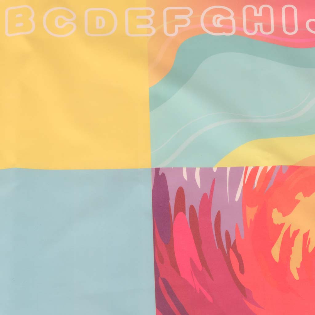 Vodena podloga za slikanje, crtanje na vodi, markeri, pečati, šablone, valjak 100x80cm, abeceda 7