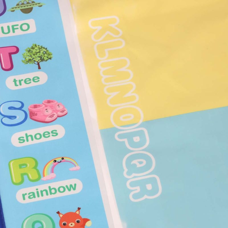 Vodena podloga za slikanje, crtanje na vodi, markeri, pečati, šablone, valjak 100x80cm, abeceda 5