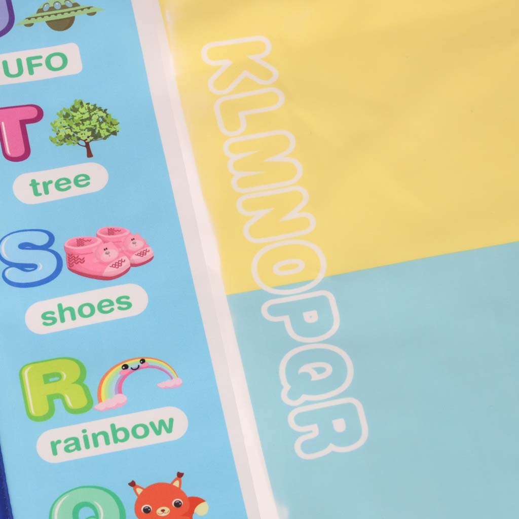 Vodena podloga za slikanje, crtanje na vodi, markeri, pečati, šablone, valjak 100x80cm, abeceda 5