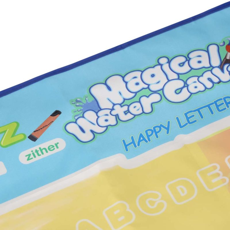 Vodena podloga za slikanje, crtanje na vodi, markeri, pečati, šablone, valjak 100x80cm, abeceda 4