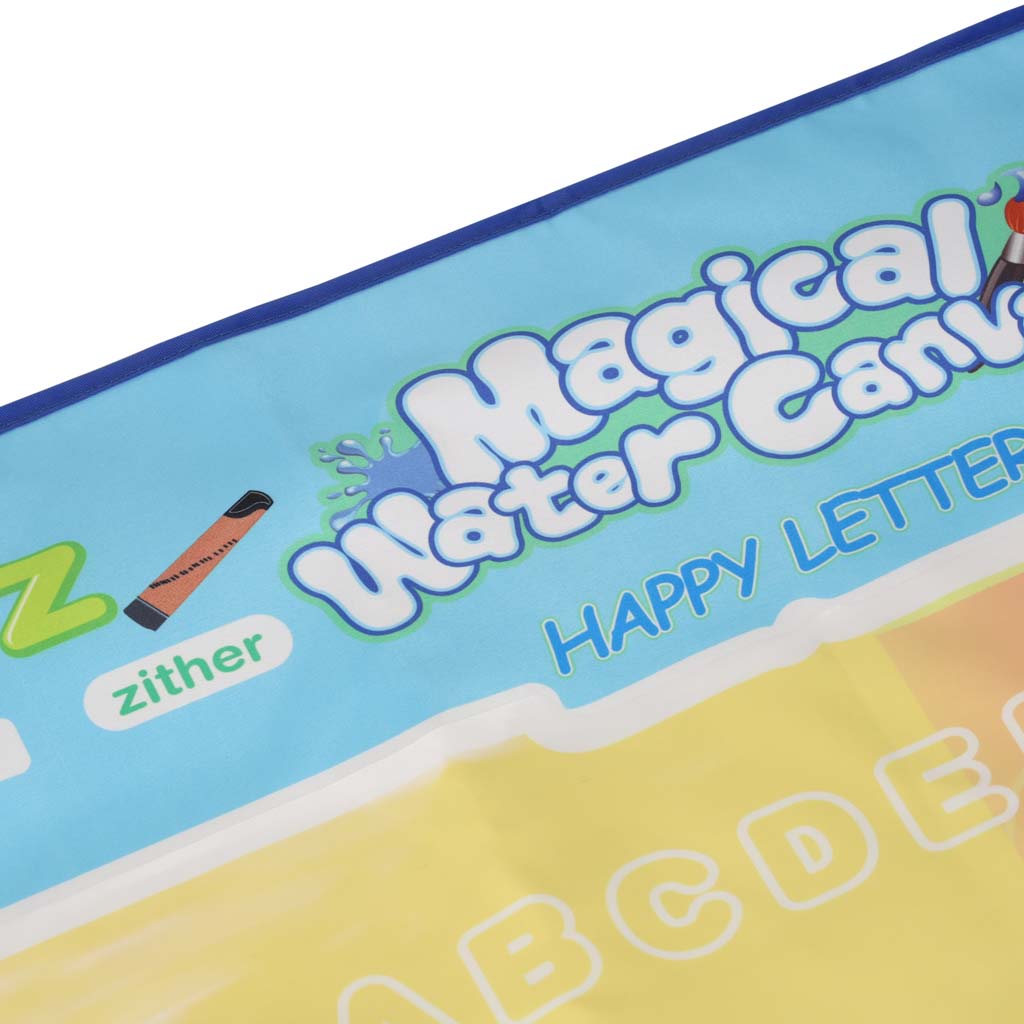 Vodena podloga za slikanje, crtanje na vodi, markeri, pečati, šablone, valjak 100x80cm, abeceda 4