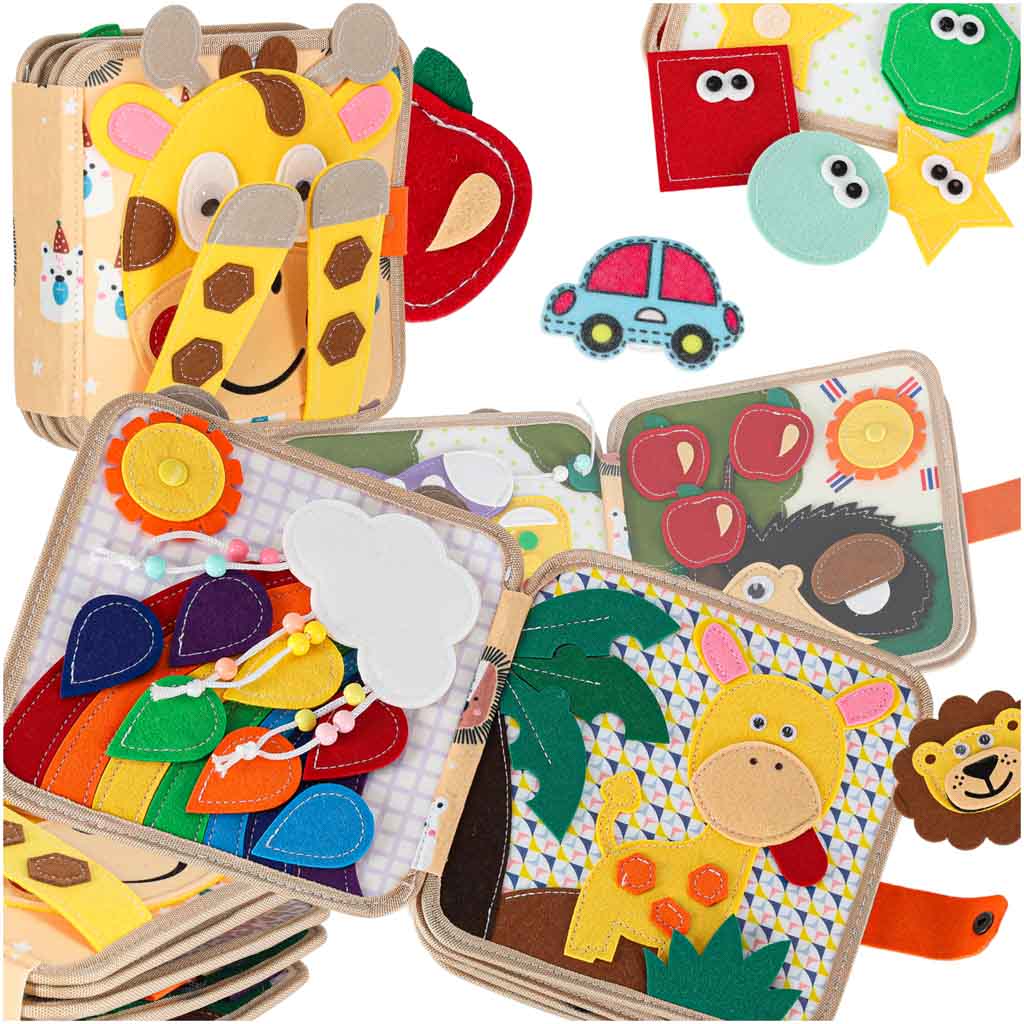 3D filcana edukativna knjižica sa žirafom