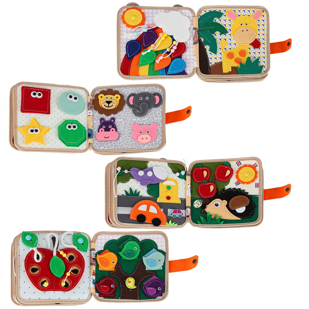 3D filcana edukativna knjižica sa žirafom 9