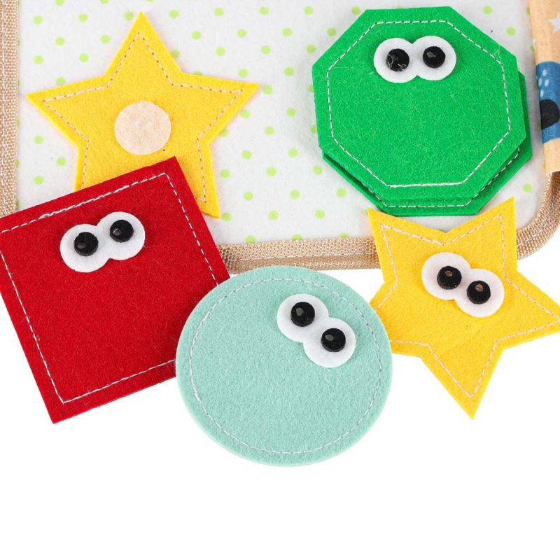 3D filcana edukativna knjižica sa žirafom 3