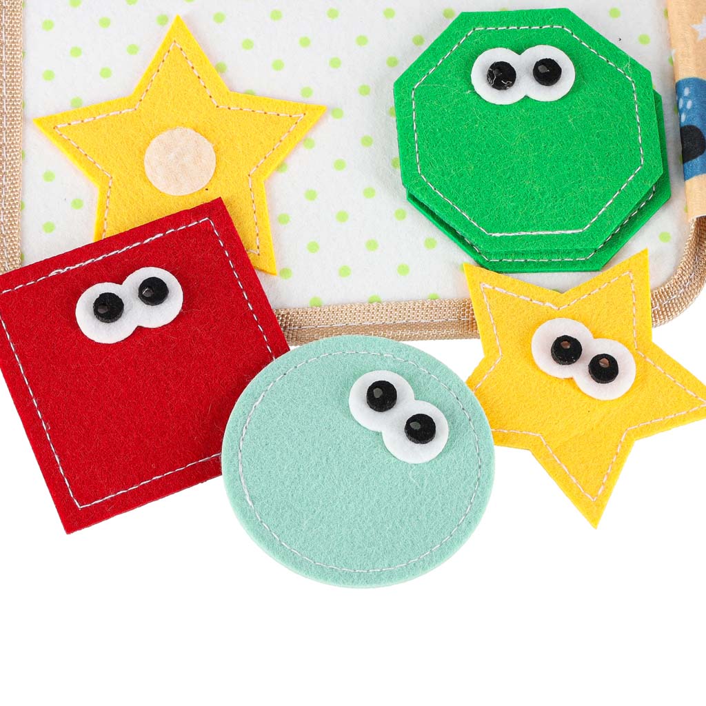 3D filcana edukativna knjižica sa žirafom 3