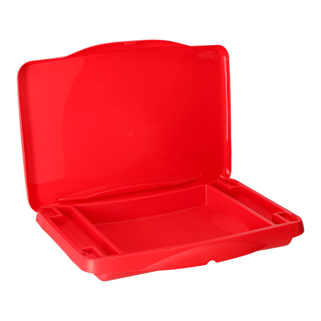 Dječji auto stolić s pretincem za pohranu crveni 5