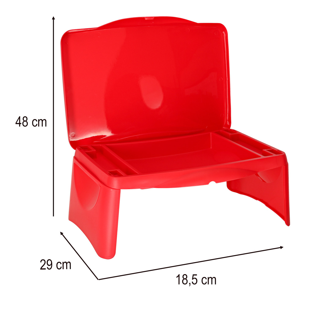 Dječji auto stolić s pretincem za pohranu crveni 2