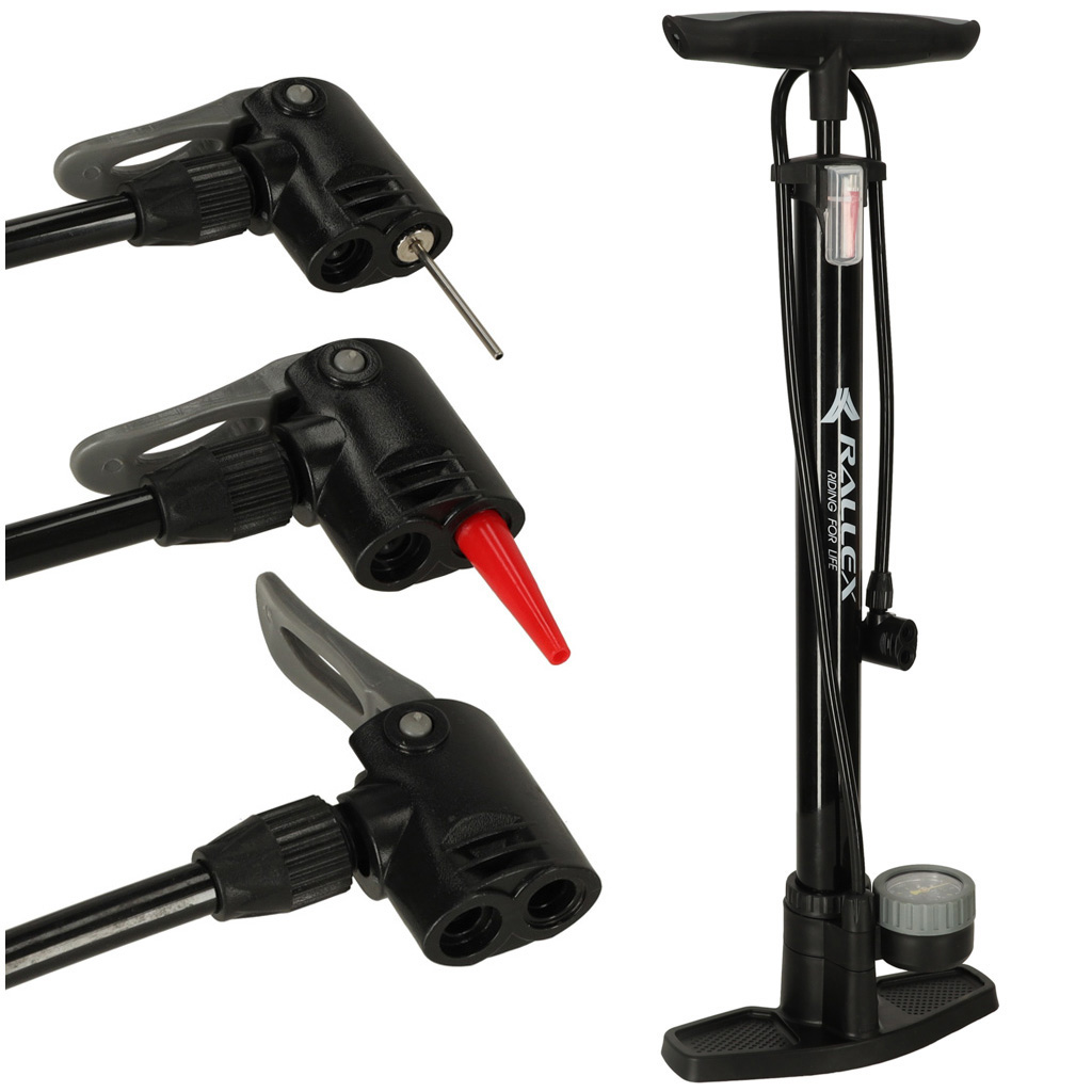 RALLEX univerzalna podna pumpa za bicikl s manometrom od 11 bara