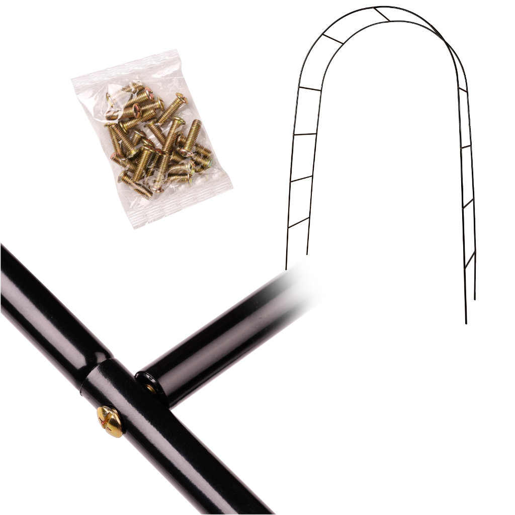 LUARO Metalni držač za luk za vrtnu pergolu za ruže, cvijeće, bršljan, puzavice 240 x 140 cm