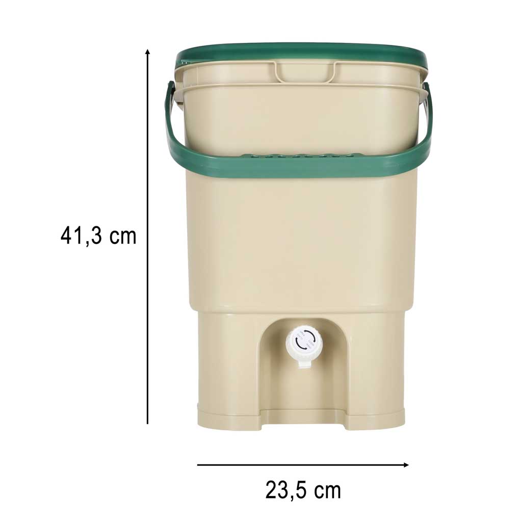 LUARO Komposter za kućni kompost, kuhinjski otpad 15l