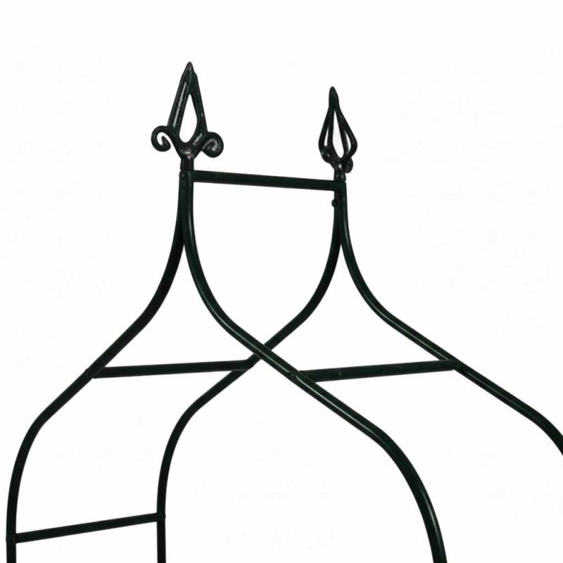 LUARO Vrtna pergola metalni luk s grotlama za ruže penjačice 240 cm