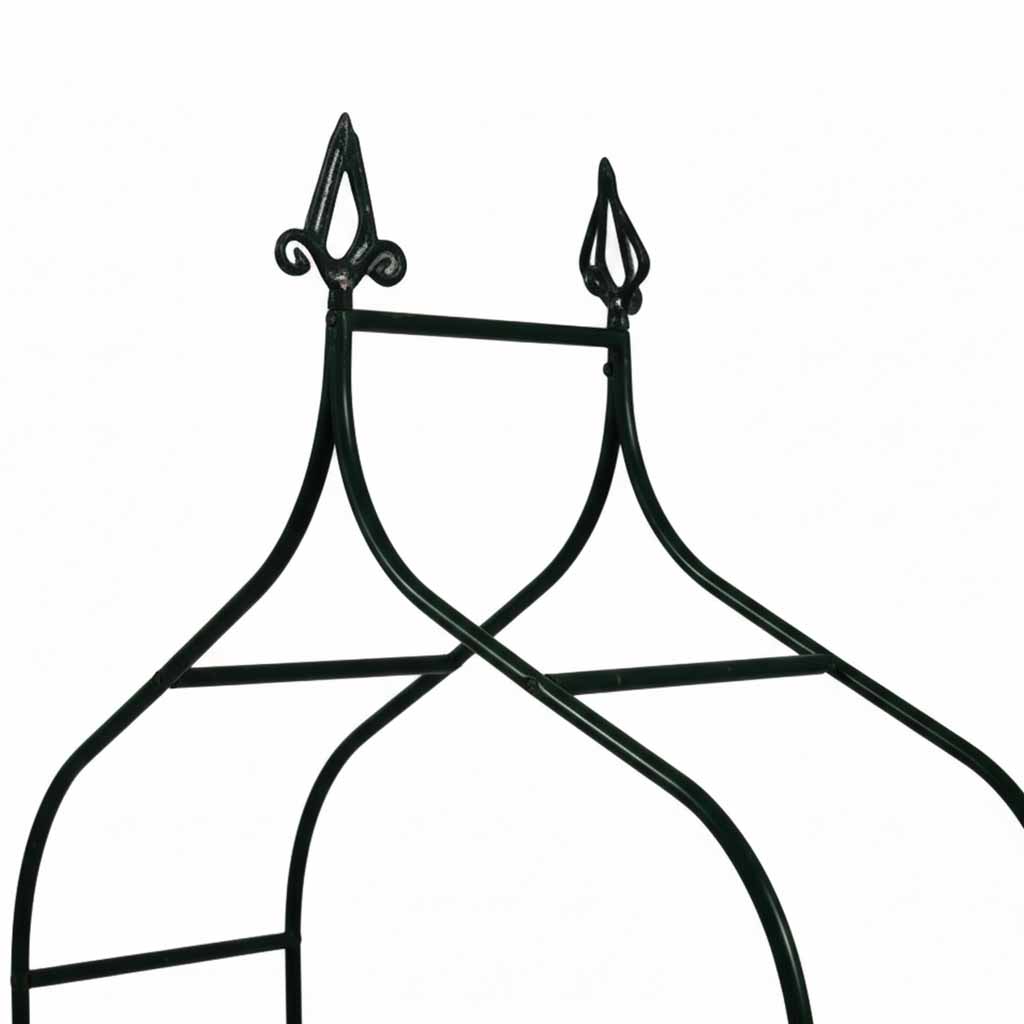 LUARO Vrtna pergola metalni luk s grotlama za ruže penjačice 240 cm