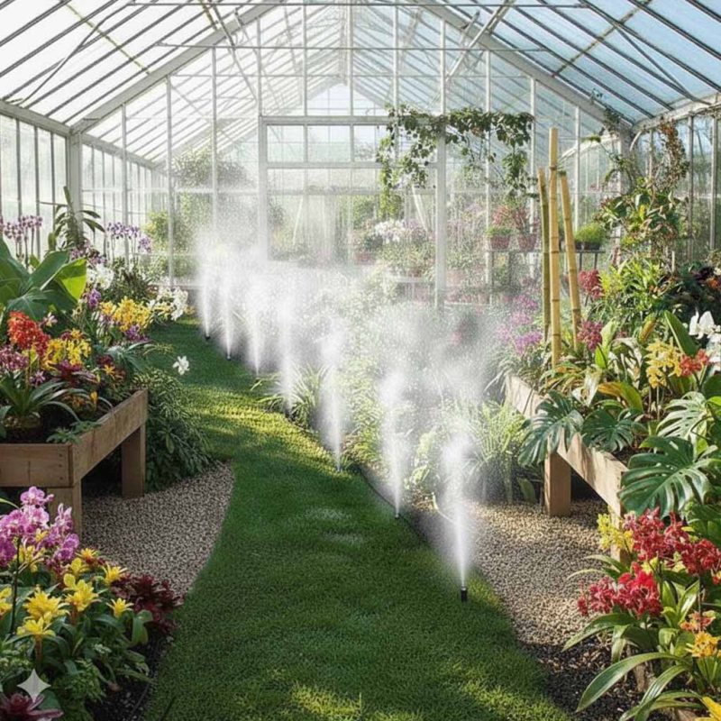 LUARO vrtni sustav za navodnjavanje s vodenom zavjesom i raspršivanjem 25 m