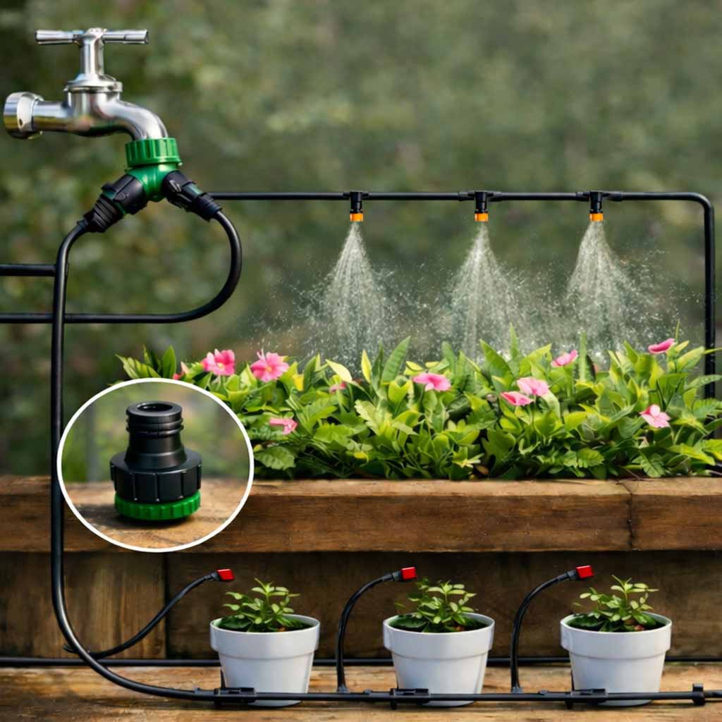 LUARO vrtni sustav za navodnjavanje s vodenom zavjesom i raspršivanjem 25 m