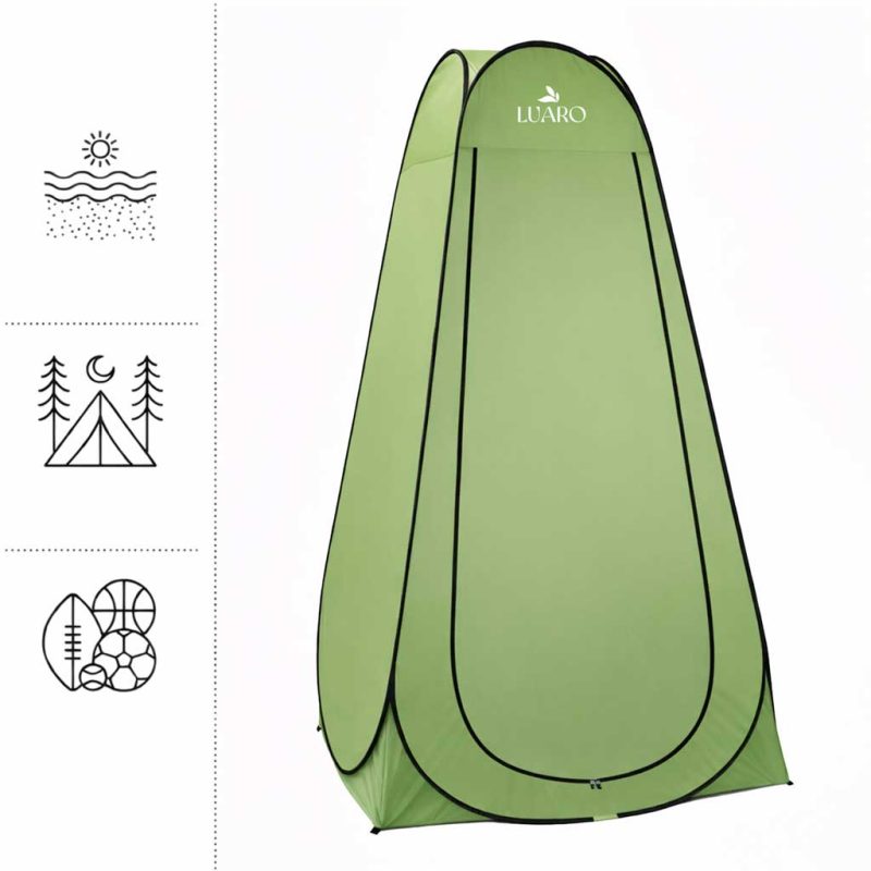 LUARO-Self-folding-tent-for-shower-changing-room-tourist-toilet-green-182944 LUARO Samosklopivi šator za tuš kabinu, svlačionicu, turistički WC, zeleni