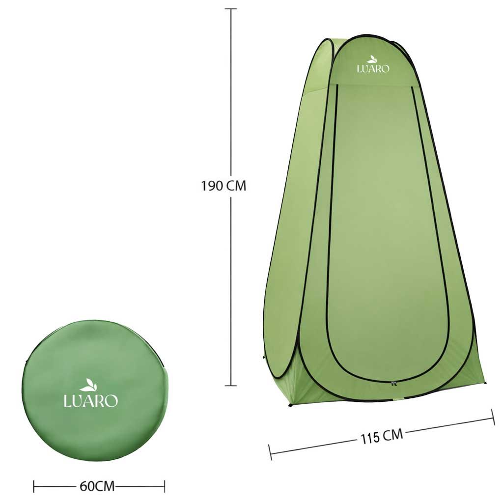 LUARO-Self-folding-tent-for-shower-changing-room-tourist-toilet-green-182945 LUARO Samosklopivi šator za tuš kabinu, svlačionicu, turistički WC, zeleni