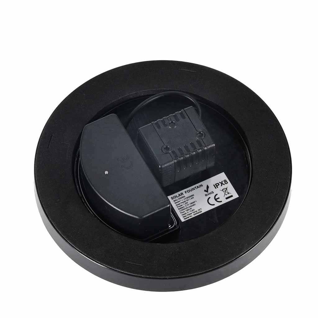 LUARO Solarna fontana za ribnjak, vrtna plutajuća pumpa, LED RGB 16 cm