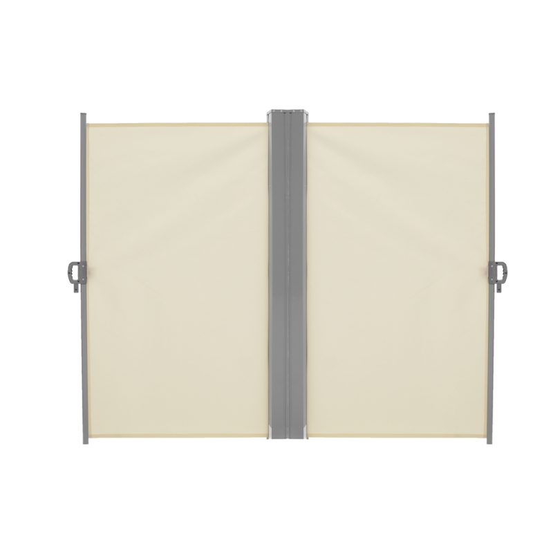 LUARO kutna bočna tenda za terasu, uvlačiva 180 x 600 cm, bež