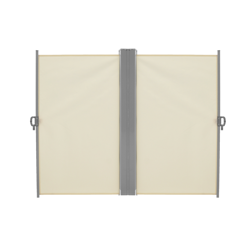 LUARO kutna bočna tenda za terasu, uvlačiva 180 x 600 cm, bež