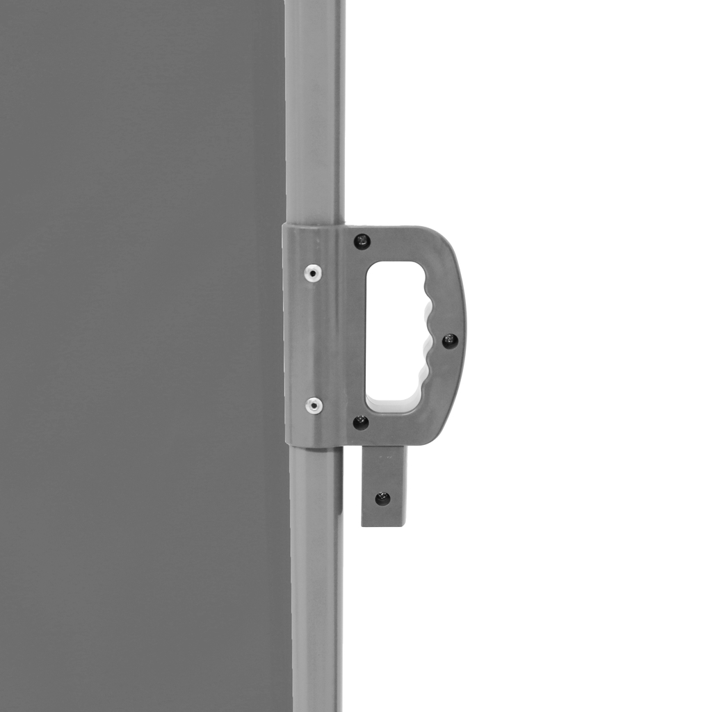 LUARO kutna bočna tenda za terasu, uvlačiva 180 x 600 cm, siva