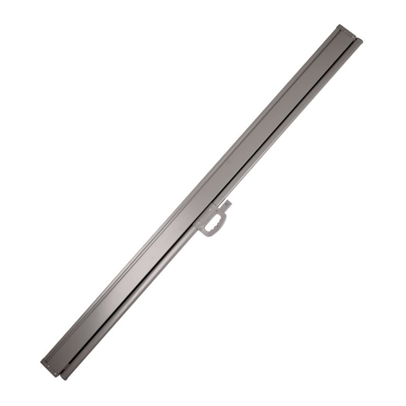 Bočna tenda za terasu s uvlačivim zaslonom 180 x 400 cm siva