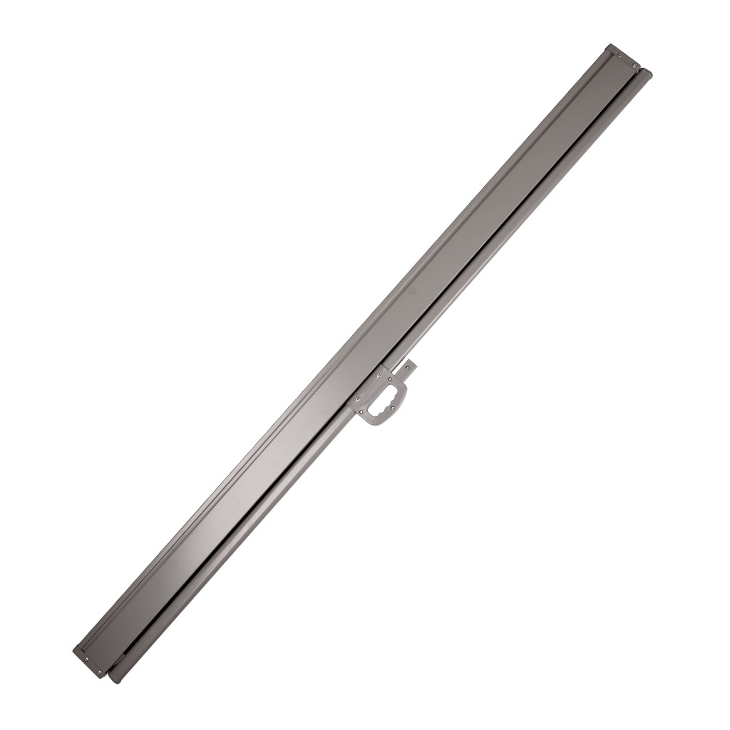 Bočna tenda za terasu s uvlačivim zaslonom 180 x 400 cm siva