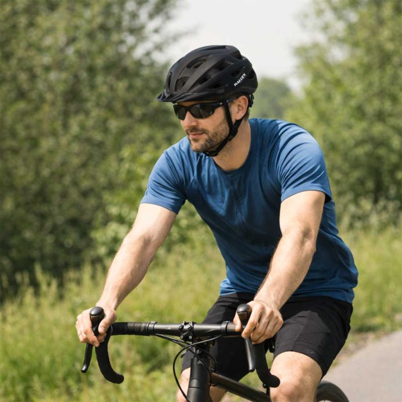 RALLEX biciklistička kaciga, podesiva, crna, M 54-58 cm