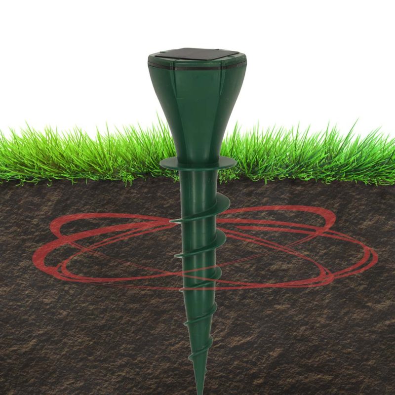 Solarna klopka za krtice i zmije protiv glodavaca, 2 kom.