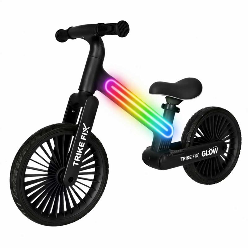 Trike Fix Glow balans bicikl LED crni