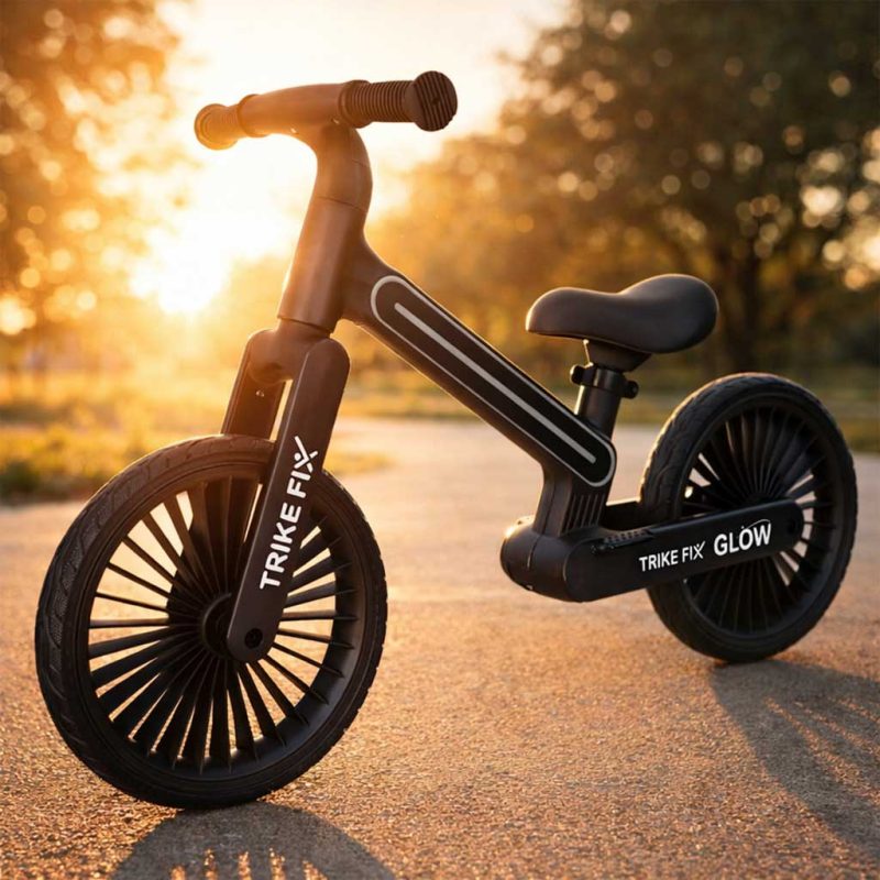 Trike Fix Glow balans bicikl LED crni