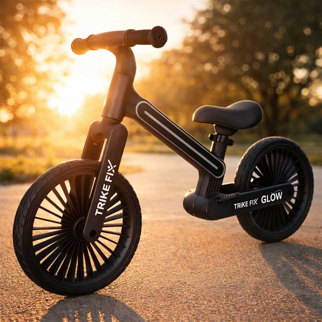 Trike Fix Glow balans bicikl LED crni