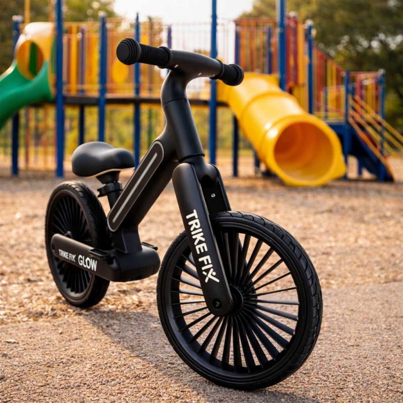Trike Fix Glow balans bicikl LED crni