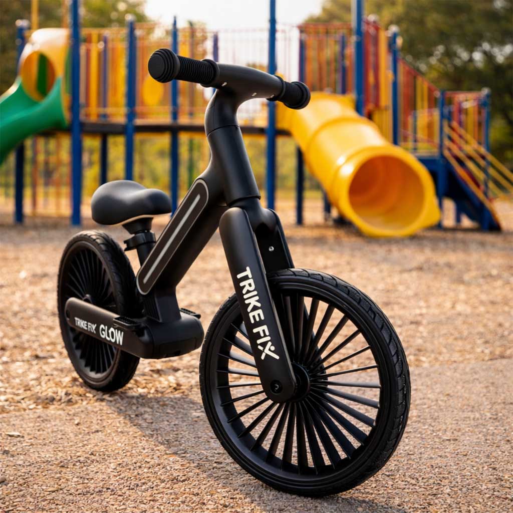 Trike Fix Glow balans bicikl LED crni