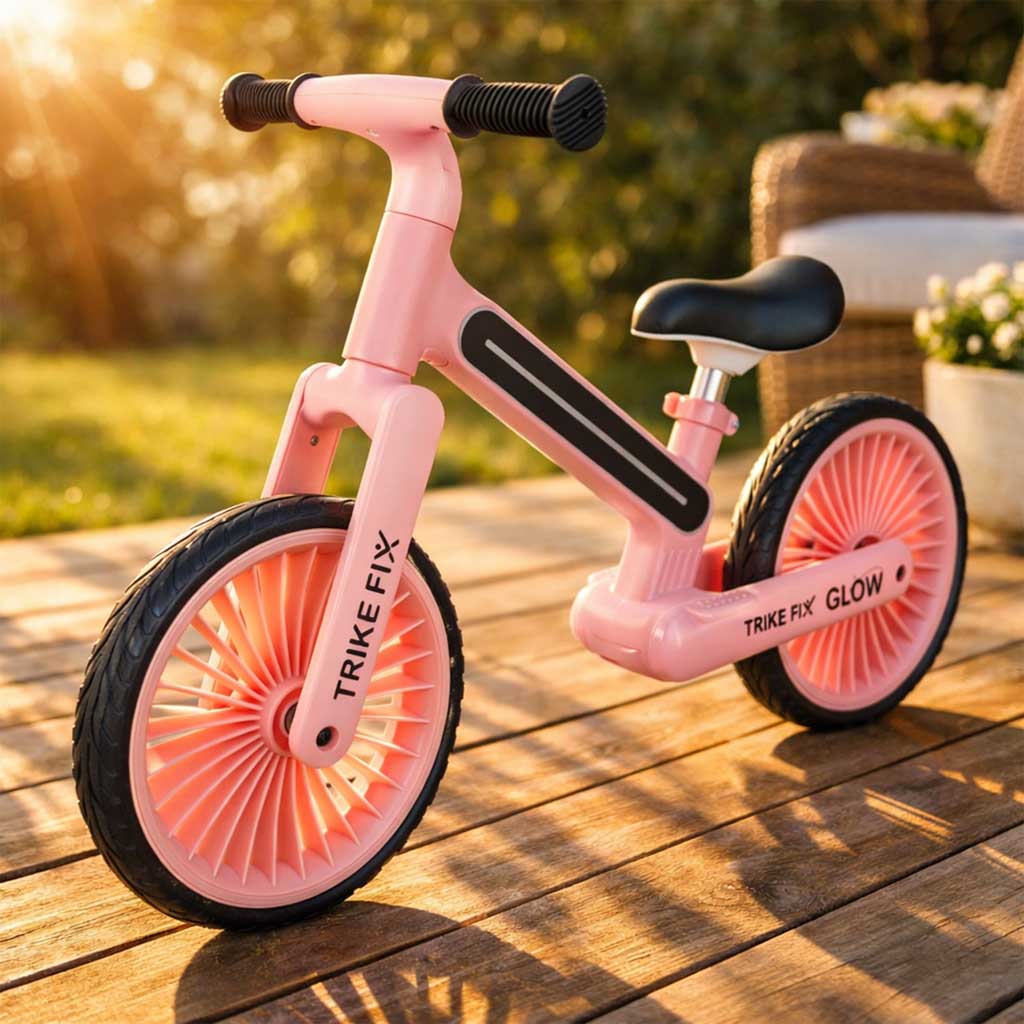 Trike Fix Glow balans bicikl LED roza