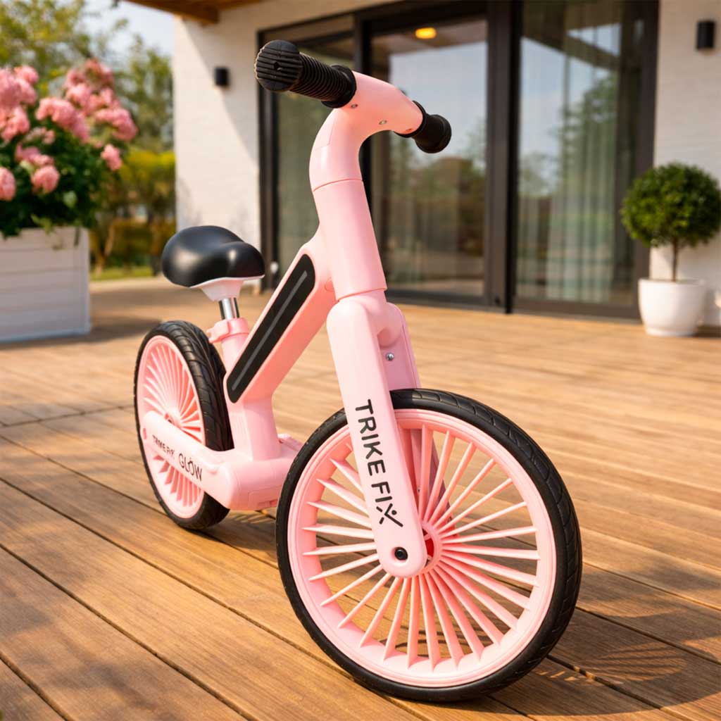 Trike Fix Glow balans bicikl LED roza