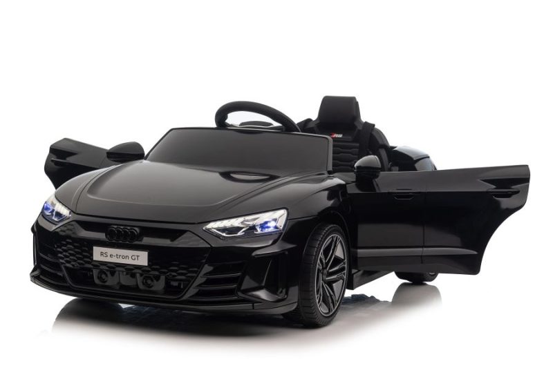 Automobil na akumulator Audi E-Tron crni GT QLS-6888
