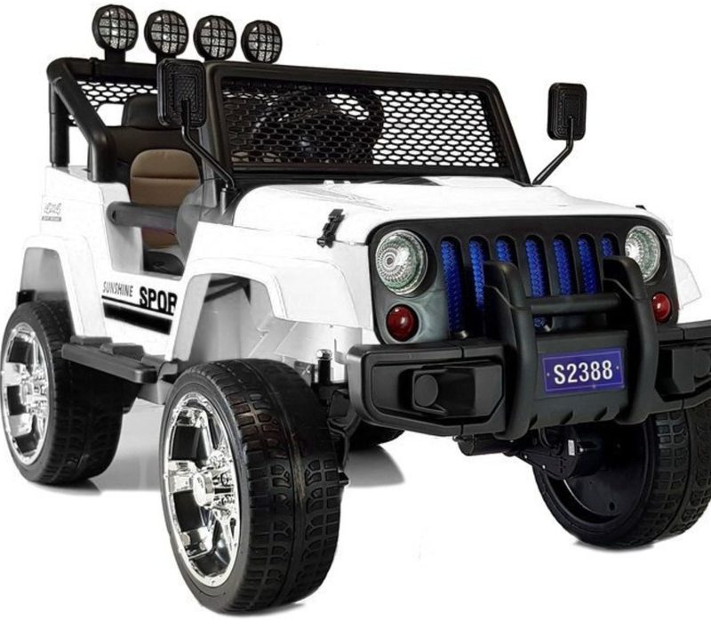 Automobil na akumulator S2388 Jeep bijeli 4x45W