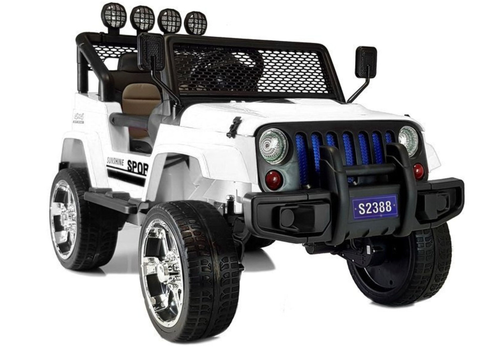 Automobil na akumulator S2388 Jeep bijeli 4x45W